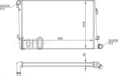 ABAKUS 003-017-0032 - Radiators, Motora dzesēšanas sistēma onlydrive.pro