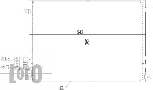 ABAKUS 016-016-0026 - Condenser, air conditioning onlydrive.pro