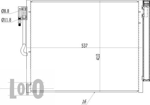 ABAKUS 037-016-0045 - Condenser, air conditioning onlydrive.pro