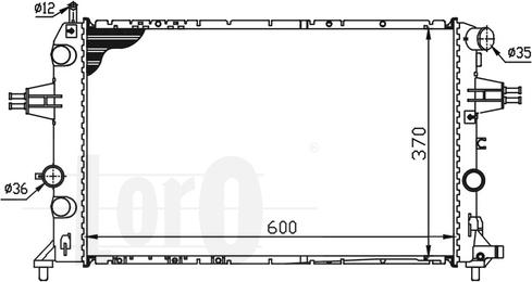 ABAKUS 037-017-0049 - Radiator, engine cooling onlydrive.pro