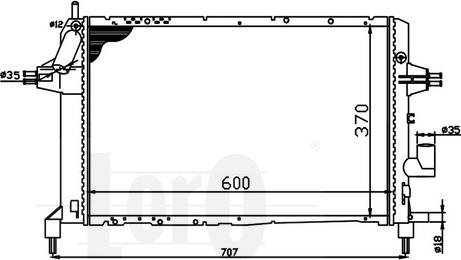 ABAKUS 037-017-0045 - Radiator, engine cooling onlydrive.pro