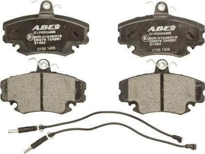 ABE C1P000ABE - Brake Pad Set, disc brake onlydrive.pro