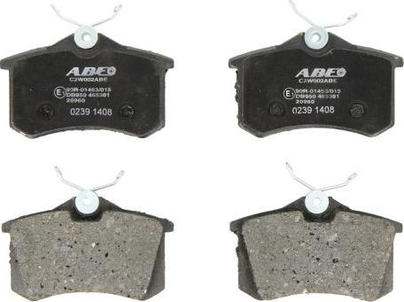 ABE C2W002ABE - Brake Pad Set, disc brake onlydrive.pro