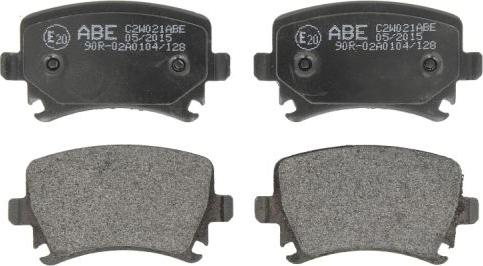 ABE C2W021ABE - Brake Pad Set, disc brake onlydrive.pro