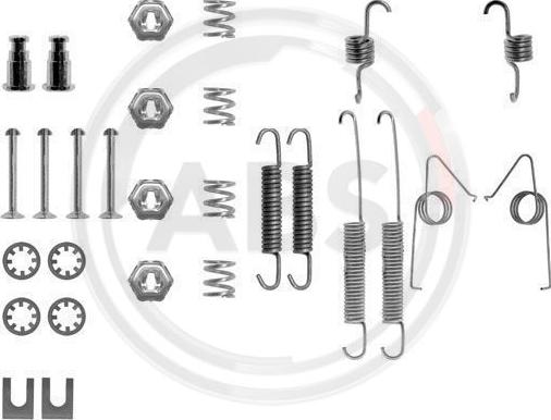 A.B.S. 0614Q - Accessory Kit, brake shoes onlydrive.pro
