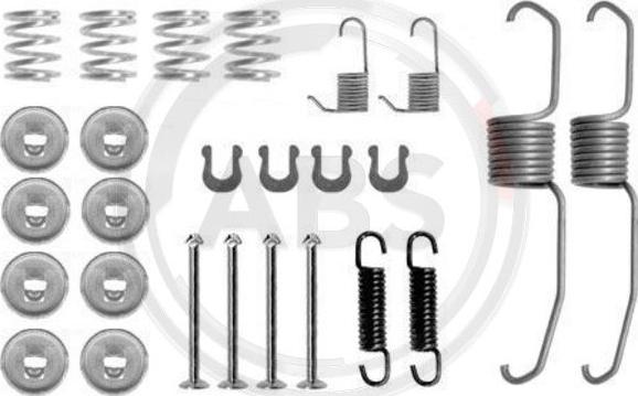 A.B.S. 0637Q - Accessory Kit, brake shoes onlydrive.pro