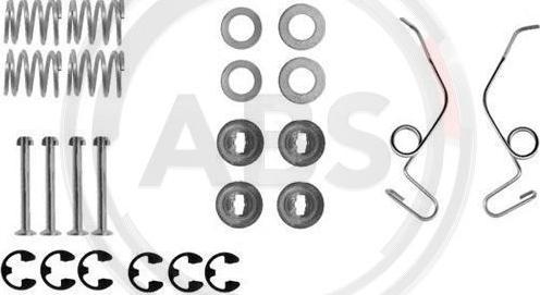 A.B.S. 0625Q - Accessory Kit, brake shoes onlydrive.pro