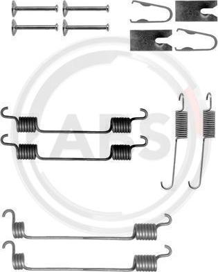 A.B.S. 0797Q - Accessory Kit, brake shoes onlydrive.pro