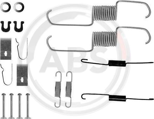 A.B.S. 0743Q - Accessory Kit, brake shoes onlydrive.pro