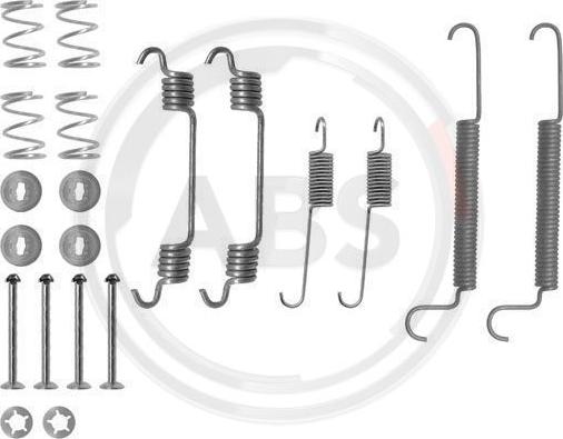 A.B.S. 0766Q - Accessory Kit, brake shoes onlydrive.pro