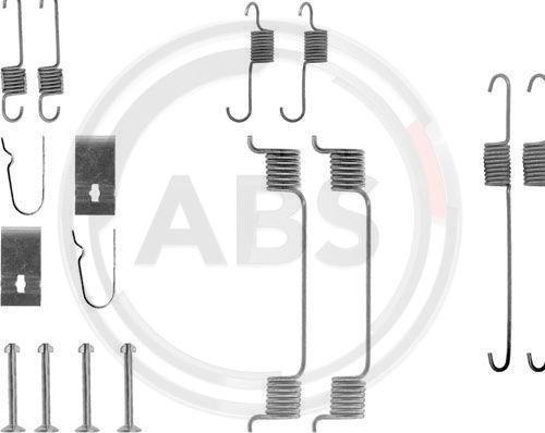 A.B.S. 0700Q - Accessory Kit, brake shoes onlydrive.pro