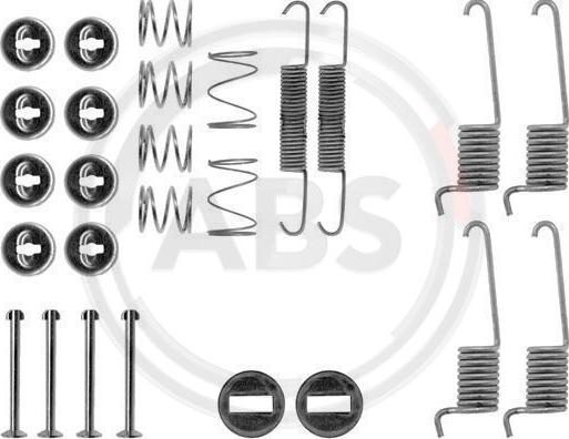 A.B.S. 0714Q - Accessory Kit, brake shoes onlydrive.pro