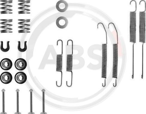 A.B.S. 0718Q - Accessory Kit, brake shoes onlydrive.pro