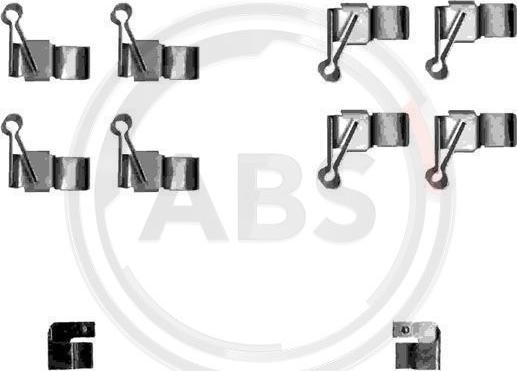 A.B.S. 1238Q - Accessory Kit for disc brake Pads onlydrive.pro