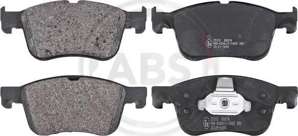 A.B.S. 35312 - Brake Pad Set, disc brake onlydrive.pro