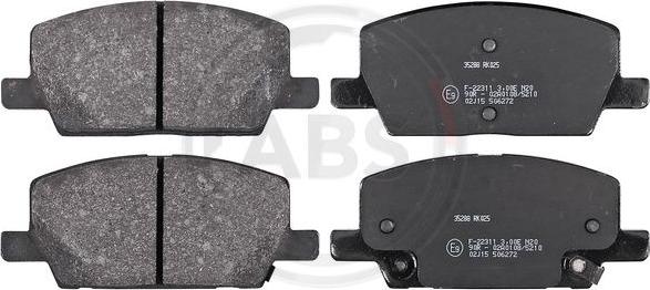 A.B.S. 35288 - Brake Pad Set, disc brake onlydrive.pro