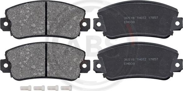 A.B.S. 36518 - Brake Pad Set, disc brake onlydrive.pro