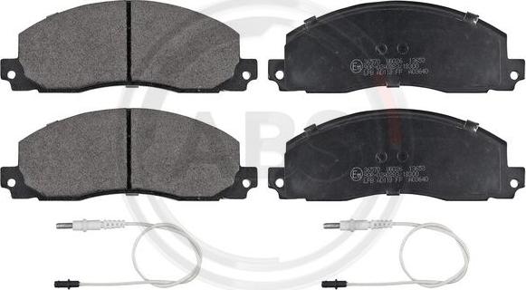 A.B.S. 36570 - Brake Pad Set, disc brake onlydrive.pro