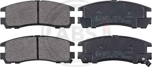 A.B.S. 36690 - Brake Pad Set, disc brake onlydrive.pro