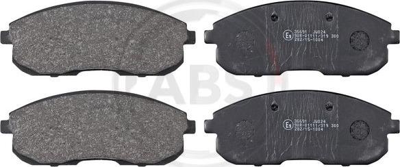 A.B.S. 36691 - Brake Pad Set, disc brake onlydrive.pro