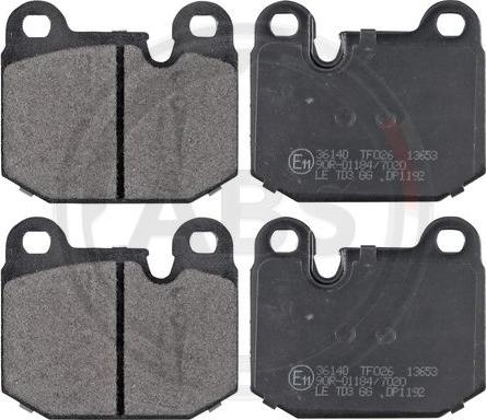 A.B.S. 36140 - Brake Pad Set, disc brake onlydrive.pro