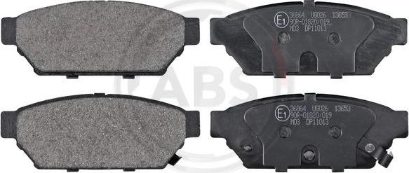 A.B.S. 36864 - Brake Pad Set, disc brake onlydrive.pro