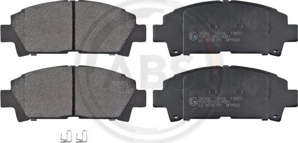 A.B.S. 36866 - Brake Pad Set, disc brake onlydrive.pro