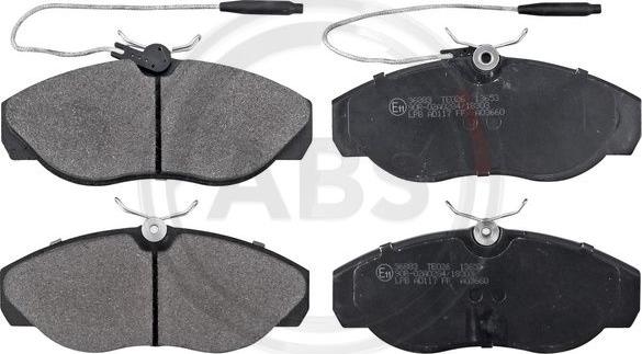 A.B.S. 36883 - Brake Pad Set, disc brake onlydrive.pro