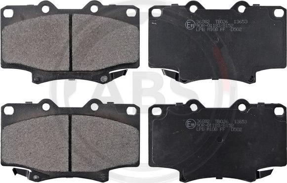 A.B.S. 36882 - Brake Pad Set, disc brake onlydrive.pro