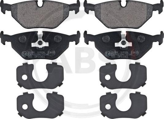 A.B.S. 36824 - Brake Pad Set, disc brake onlydrive.pro