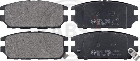 A.B.S. 36873 - Brake Pad Set, disc brake onlydrive.pro