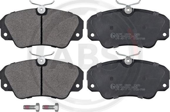 A.B.S. 36749 - Brake Pad Set, disc brake onlydrive.pro