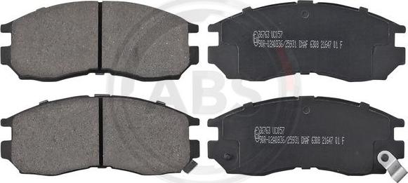 A.B.S. 36763 - Brake Pad Set, disc brake onlydrive.pro