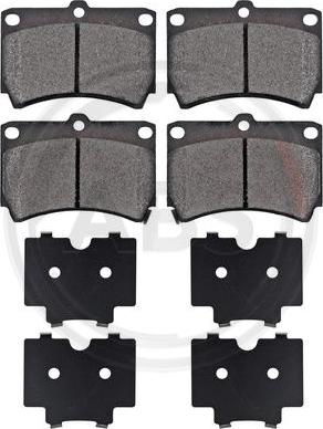 A.B.S. 36726 - Brake Pad Set, disc brake onlydrive.pro