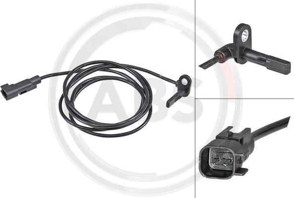 A.B.S. 30196 - Sensor, wheel speed onlydrive.pro