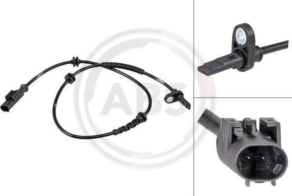 A.B.S. 31834 - Sensor, wheel speed onlydrive.pro