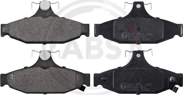 A.B.S. 38413 - Brake Pad Set, disc brake onlydrive.pro