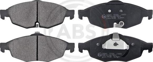 A.B.S. 38869 - Brake Pad Set, disc brake onlydrive.pro