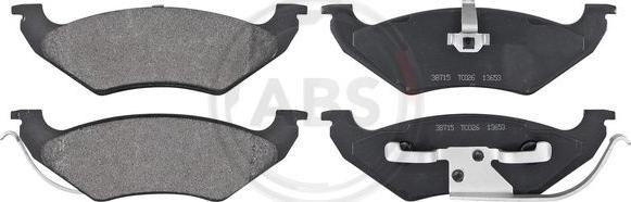 A.B.S. 38715 - Brake Pad Set, disc brake onlydrive.pro