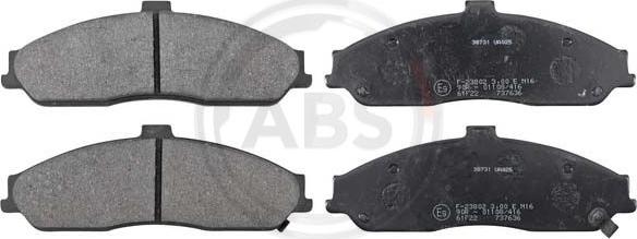 A.B.S. 38731 - Brake Pad Set, disc brake onlydrive.pro