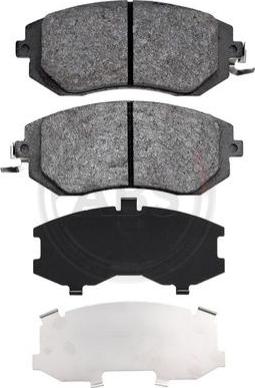 A.B.S. 37998 - Brake Pad Set, disc brake onlydrive.pro