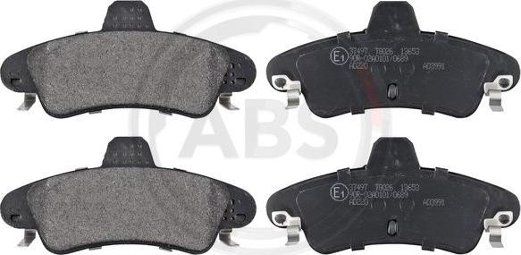 A.B.S. 37497 - Brake Pad Set, disc brake onlydrive.pro