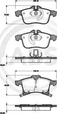 A.B.S. 37484 - Brake Pad Set, disc brake onlydrive.pro