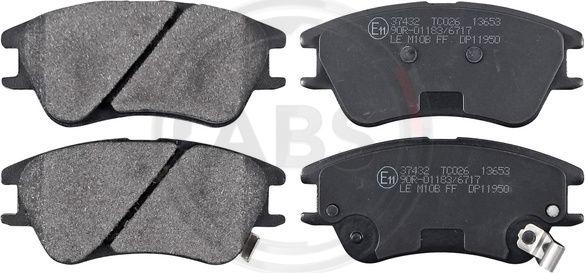 A.B.S. 37432 - Brake Pad Set, disc brake onlydrive.pro