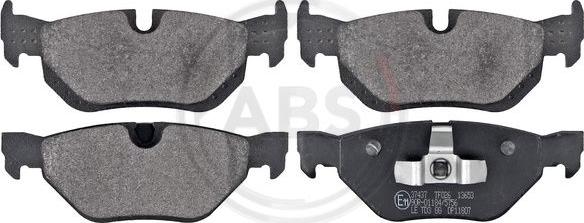 A.B.S. 37437 - Brake Pad Set, disc brake onlydrive.pro