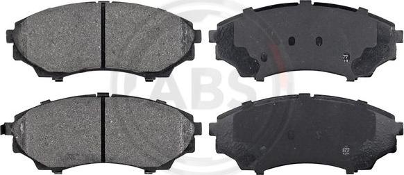 A.B.S. 37540 - Brake Pad Set, disc brake onlydrive.pro