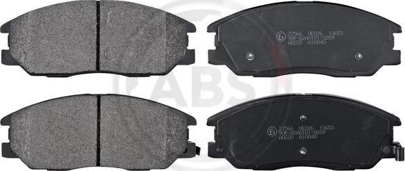 A.B.S. 37566 - Brake Pad Set, disc brake onlydrive.pro