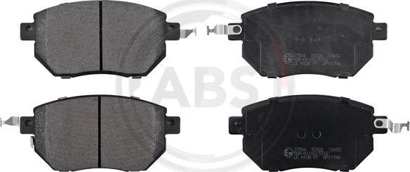 A.B.S. 37504 - Brake Pad Set, disc brake onlydrive.pro