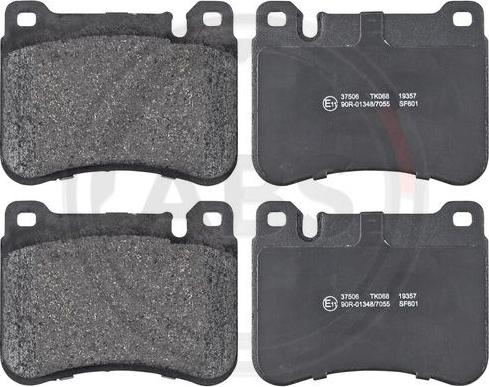 A.B.S. 37506 - Brake Pad Set, disc brake onlydrive.pro