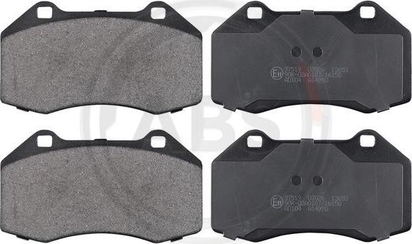 A.B.S. 37519 - Brake Pad Set, disc brake onlydrive.pro